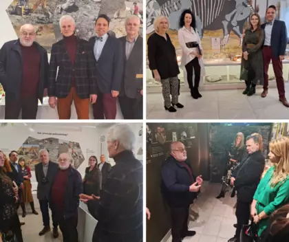 Zdjęcia przedstawiające specjalnych gości otwarcia muzeum.