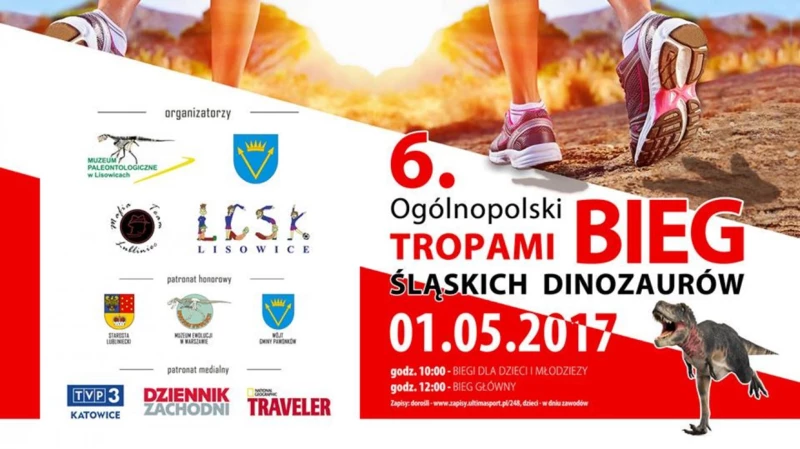 Zapraszamy na 6 ogólnopolski bieg tropami śląskich dinozaurów