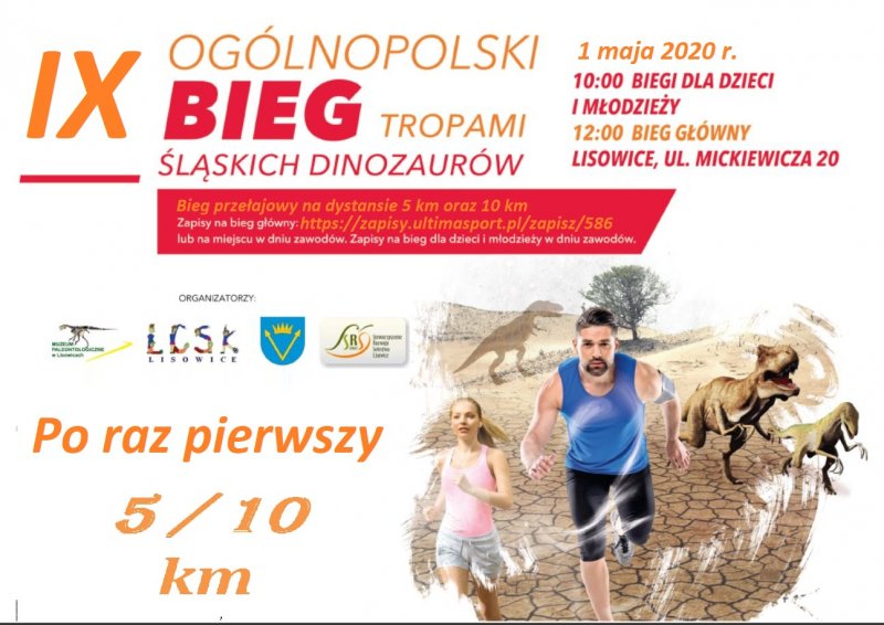 IX Ogólnopolski Bieg Tropami Śląskich Dinozaurów - 1 V 2020